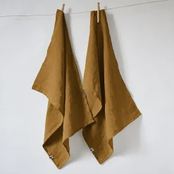 L'Effet Papillon 2 essuie-vaisselle 50 x 70 cm SOLINE Caramel* Serviette De Bain