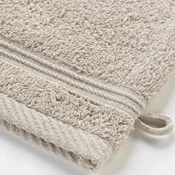 Douceur D'Intérieur 2 gants de toilette 15 x 21 cm eponge unie tendresse Taupe* Serviette De Toilette