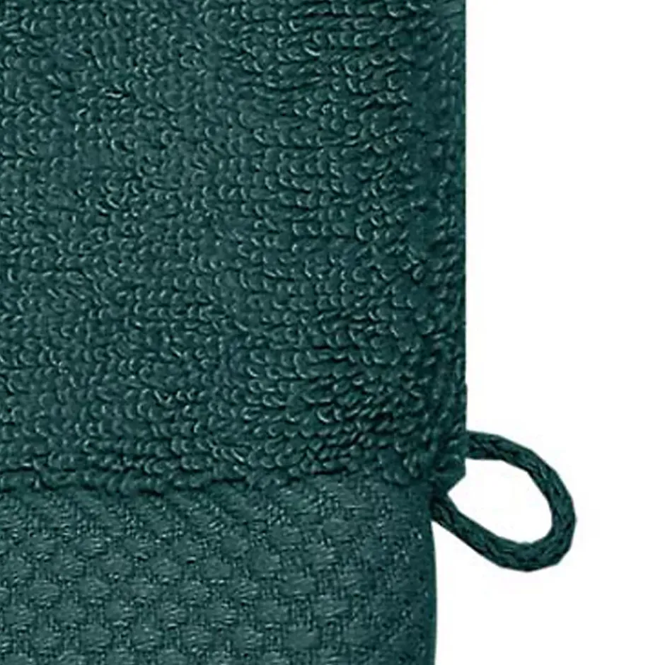 Sensei Maison 3 gants de toilette Zéro Twist 560 g/m² Petrol 16x22 cm SENSOFT* Gant De Toilette
