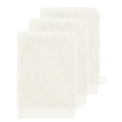 Sensei Maison 3 gants de toilette Zéro Twist 560 g/m² Ecru 16x22 cm SENSOFT* Gant De Toilette