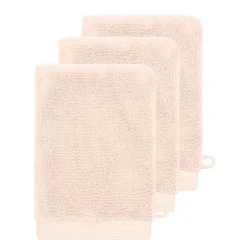 Sensei Maison 3 gants de toilette Zéro Twist 560 g/m² Poudre 16x22 cm SENSOFT