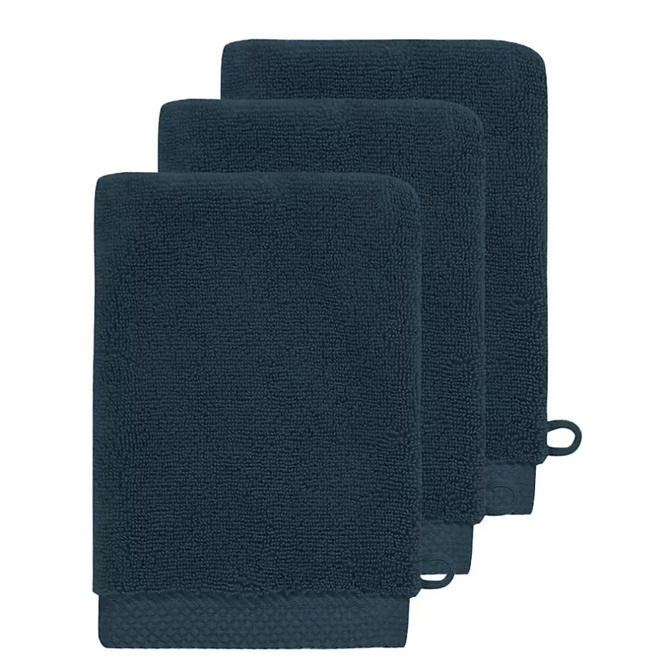 Sensei Maison 3 gants de toilette Zéro Twist 560 g/m² Denim 16x22 cm SENSOFT