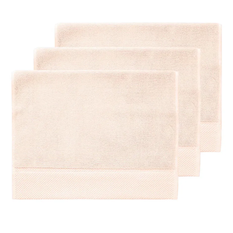 Sensei Maison 3 grandes serviettes invité Zéro Twist 560 g/m² Poudre 40x60 cm SENSOFT