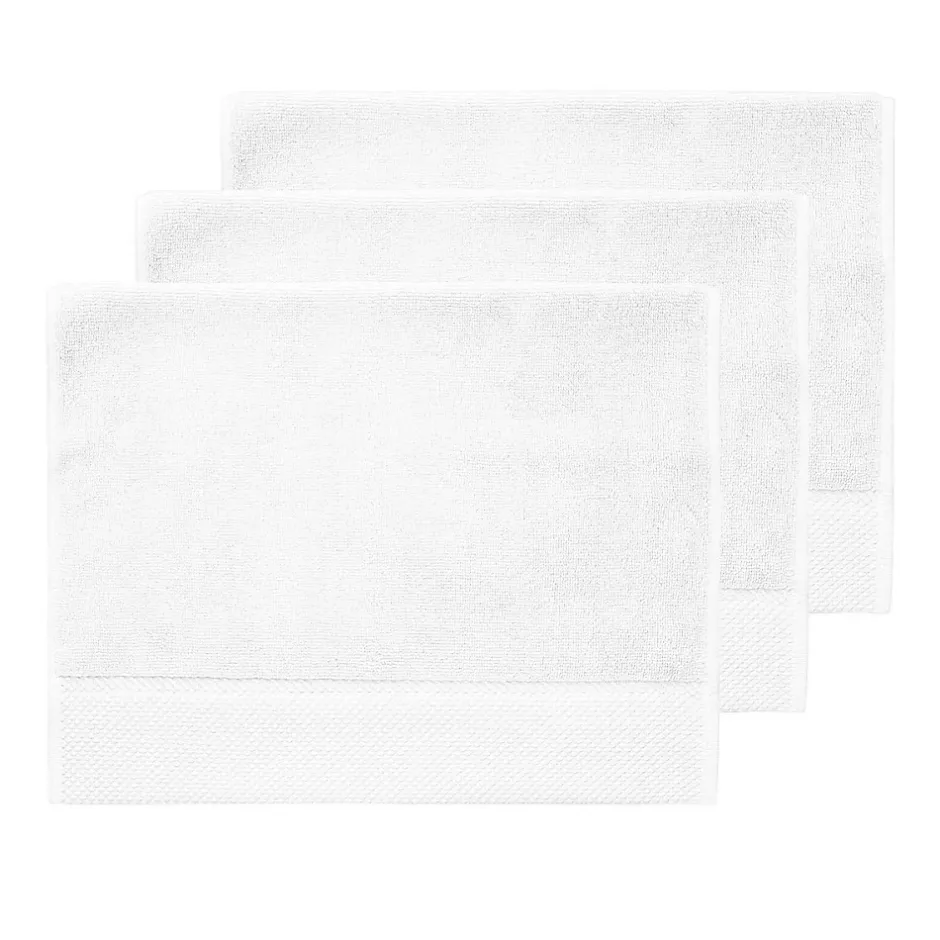 Sensei Maison 3 grandes serviettes invité Zéro Twist 560 g/m² Blanc 40x60 cm SENSOFT* Serviette De Toilette