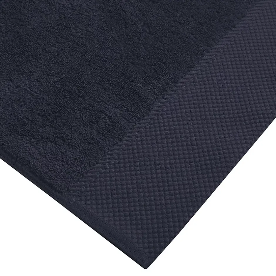 Sensei Maison 3 grandes serviettes invité Zéro Twist 560 g/m² Bleu Nuit 40x60 cm SENSOFT* Serviette De Toilette