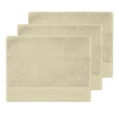 Sensei Maison 3 grandes serviettes invité Zéro Twist 560 g/m² Ficelle 40x60 cm SENSOFT* Serviette De Toilette