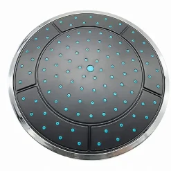 Deko 1 pièce 24.5cm en plastique rond précipitation alimentée salle de douche haut douche toit buse cabine accessoires* Pommeau De Douche, Flexible Et Barre De Douche