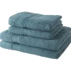 Todays Tools 2 Serviettes de bain TODAY 50x90 + 2 Draps de bain 70x130 cm 100% Coton - Paon* Serviette De Bain