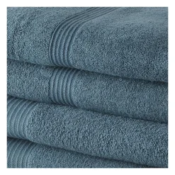 Todays Tools 2 Serviettes de bain TODAY 50x90 + 2 Draps de bain 70x130 cm 100% Coton - Paon* Serviette De Bain