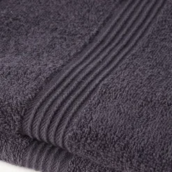 Todays Tools 2 serviettes de toilette 50 x 90 cm 100% Coton coloris fusain* Serviette De Bain