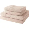 Todays Tools 2 Serviettes de toilette TODAY 50x90 + 2 Draps de bain 70x130 cm 100% Coton - Roses des sables* Serviette De Bain