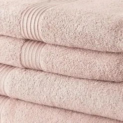 Todays Tools 2 Serviettes de toilette TODAY 50x90 + 2 Draps de bain 70x130 cm 100% Coton - Roses des sables* Serviette De Bain