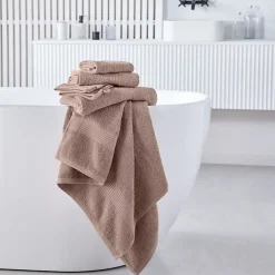 Todays Tools 2 Serviettes de toilette TODAY 50x90 + 2 Draps de bain 70x130 cm 100% Coton - Roses des sables* Serviette De Bain