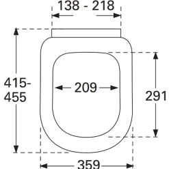 Villeroy & Boch Abattant déclipsable VILLEROY ET BOCH Subway Ovale avec frein de chute* Abattant Wc