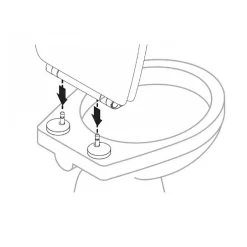 Olfa Abattant easy clip avec descente assistée feuilles de Piléa (49.5x38 cm - Blanc)* Abattant Wc