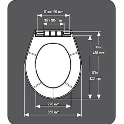 Gelco ABATTANT FIRST BLANC - POLYPROPYLENE* Abattant Wc