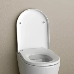 Bernstein Abattant lunette WC, Cuvette toilettes charnières acier - 46,4x35,9cm - U1002* Abattant Wc