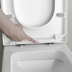 Bernstein Abattant lunette WC, Cuvette toilettes charnières acier - 46,4x35,9cm - U1002* Abattant Wc