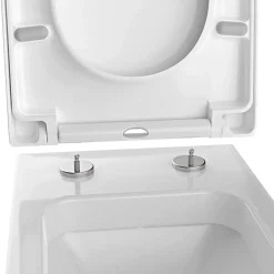 Bernstein Abattant lunette WC, Cuvette toilettes charnières acier - 46,4x35,9cm - U1002* Abattant Wc