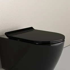 Bernstein Abattant lunette WC, Cuvette toilettes avec charnières acier - 44,5x35,8cm - U2019* Abattant Wc