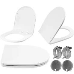 Rea Abattant Uf Duroplast Flat White Carlo Carter White* Abattant Wc
