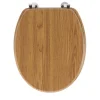 Douceur D'Intérieur Abattant wc - - Effet bois (45x37.5 cm - Marron Brun)