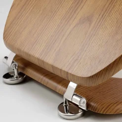Douceur D'Intérieur Abattant wc - - Effet bois (45x37.5 cm - Marron Brun)