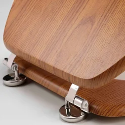 Douceur D'Intérieur Abattant wc - - Effet bois (45x37.5 cm - Marron Brun)