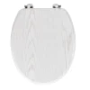 Douceur D'Intérieur Abattant wc - - Effet bois (45x37.5 cm - Blanc)