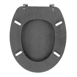 Douceur D'Intérieur Abattant wc - Effet béton (46x37 cm - Gris)