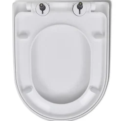 Vidaxl Abattant WC à fermeture en douceur Libération rapide Carré* Abattant Wc