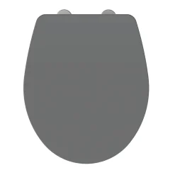 Allibert Abattant WC Slimeo en MDF coloris gris brillant avec frein de chute