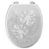 Douceur D'Intérieur Abattant wc aux impressions tropicales (37x47 cm - Gris)* Abattant Wc