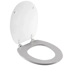 Douceur D'Intérieur Abattant wc aux impressions tropicales (37x47 cm - Gris)* Abattant Wc
