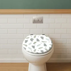 Levasseur Abattant WC avec frein de chute, coloris vert, Garden