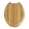 Wenko Abattant WC Bambou - Fixation métallique* Abattant Wc