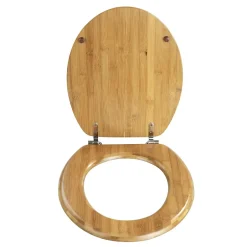 Wenko Abattant WC Bambou - Fixation métallique* Abattant Wc