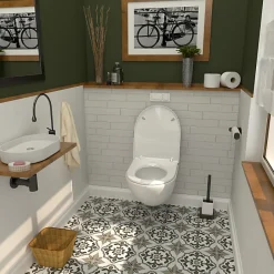 Bemis Abattant WC blanc brillant D-Shape* Abattant Wc
