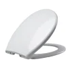 Planète Bain Abattant WC blanc de forme ovale en Polypropylène avec fermeture ralentie, réglable et déclipsable - NF - Océan* Abattant Wc
