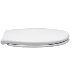 Planète Bain Abattant WC blanc de forme ovale en Polypropylène avec fermeture ralentie, réglable et déclipsable - NF - Océan* Abattant Wc