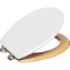Atmosphera Abattant WC Bois + Zinc "Modern Color" Atmosphéra - Blanc* Abattant Wc