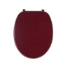 Kiamami Valentina Abattant Wc Bordeaux Mat En Mdf Compatibilité Universelle* Abattant Wc