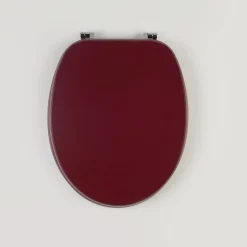 Kiamami Valentina Abattant Wc Bordeaux Mat En Mdf Compatibilité Universelle* Abattant Wc