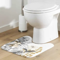 Douceur D'Intérieur Abattant wc charnieres metal 37.5 x 46 cm mdf imprime kelly Blanc* Abattant Wc