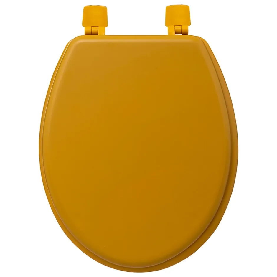 5Five Abattant WC coloris jaune moutarde à fermeture standard, Colors* Abattant Wc