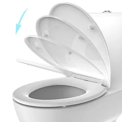 MTK Abattant WC déclipsable avec frein de chute noir, Versagrit* Abattant Wc