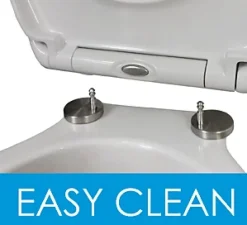 MSV Abattant WC déclipsable avec frein de chute, thermodur blanc,