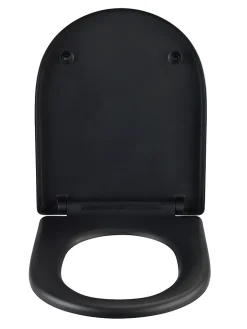 Abattant WC déclipsable noir avec frein de chute Exclusive* Abattant Wc