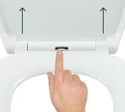 GoodHome Abattant WC Diani avec frein de chute blanc* Abattant Wc