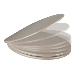 GoodHome Abattant WC Diani avec frein de chute taupe